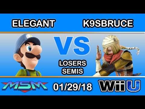 MSM 131 - BSD | Elegant (Luigi) Vs. K9sbruce (Sheik) Losers Semis - Smash 4