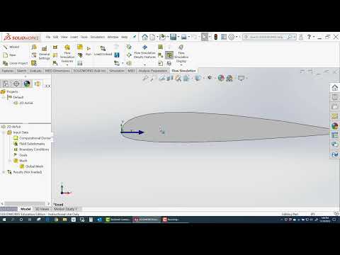 CFD Setup 2D Solidworks