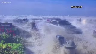 Massive rogue wave slams into California beachgoers, multiple hospitalized