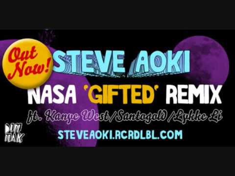 N.A.S.A.- Gifted  feat. Kanye West, Santogold & Lykke Li (Steve Aoki Remix)