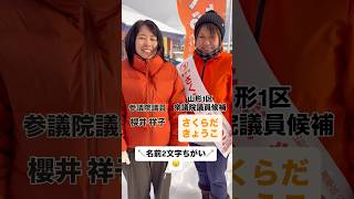 ダブル桜🌸参政党・山形2区【さくらだ きょうこ】衆議院議員候補と！ #参政党 #衆院選 #山形 #山形1区 #さくらだきょうこ