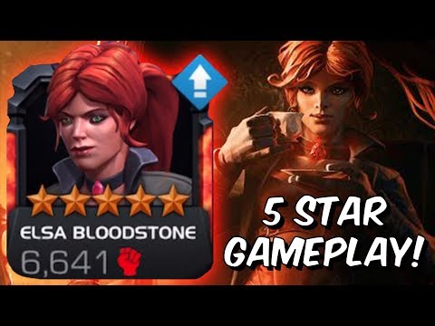 5 Star Elsa Bloodstone Rank Up & Gameplay - Marvel Contest of Champions