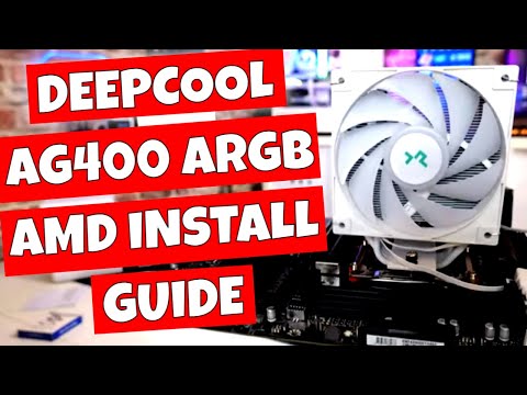 How To Install Deepcool AG400 ARGB CPU Cooler On AMD AM5 AM4 Platform