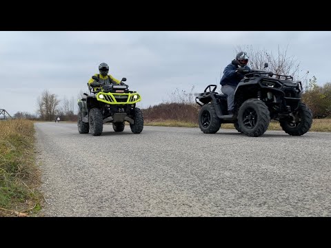 Polaris Sportsman 570 2021 vs Can Am Outlander 570 DRAG RACE