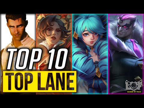 Top 10 Best Top Lane Champions Preseason 2022 - League of Legends | LoL top lane Montage