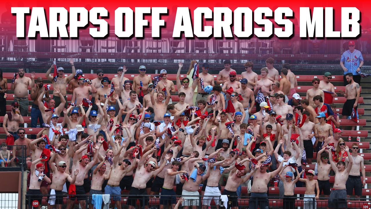Celebrating one week of tarps off in baseball! 🚫👕  | Best MLB Fan Moments