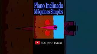 EL PLANO INCLINADO 3 - MÁQUINAS SIMPLES #polea  #TORNILLO #RUEDA #EJE #física #short #maths #physics