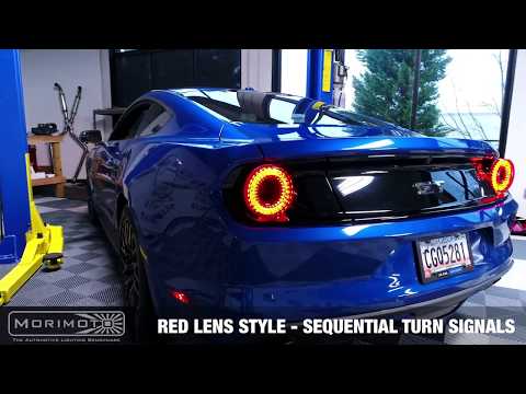 XB LED Tails: Ford Mustang (13-14) (Pair / Red)