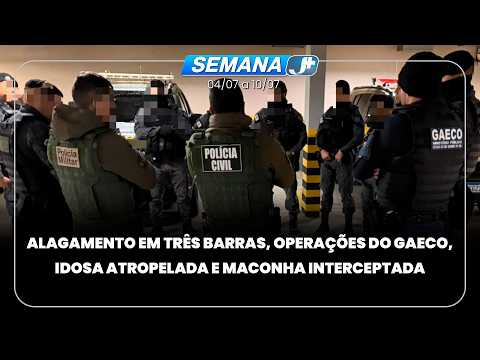 Alagamento em Três Barras, operações do Gaeco, idosa atropelada e maconha interceptada