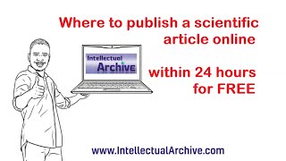 Where to publish a scientific article online within 24 hours for FREE