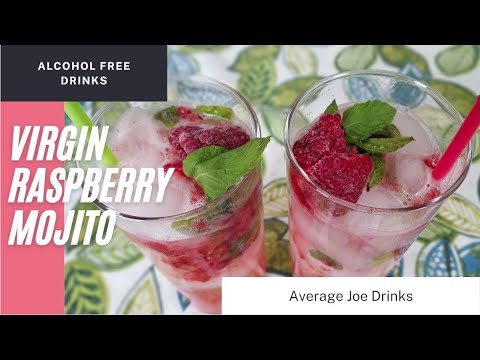 Virgin Raspberry Mojito - Mocktails Episode 2