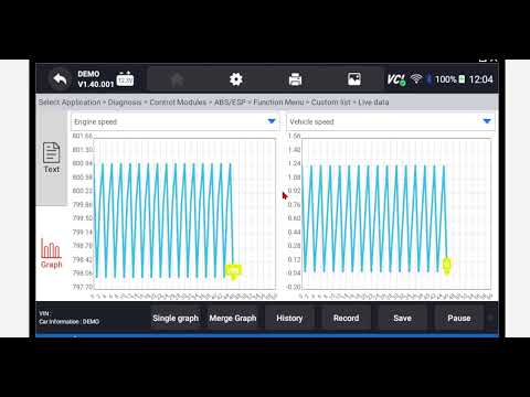 Graph Live Data with YOUCANIC OBD-II Scanner up to 4 Graphs