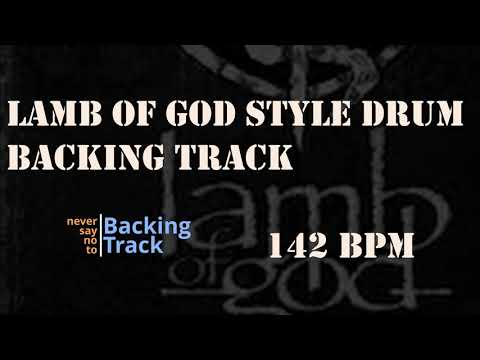 Lamb of god Style Drum Backing Track 142 bpm
