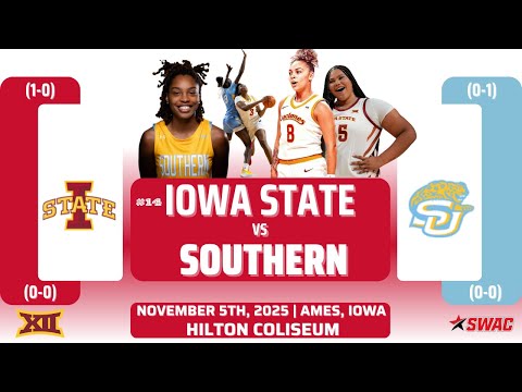 No. 14 Iowa State vs Southern | NCAA Women's Basketball | 11.5.25