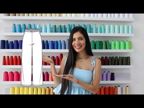 DIY Sewing: Your first Palazzo Pants, ideal for flat fabrics and elegant looks ✨ PDF patterns