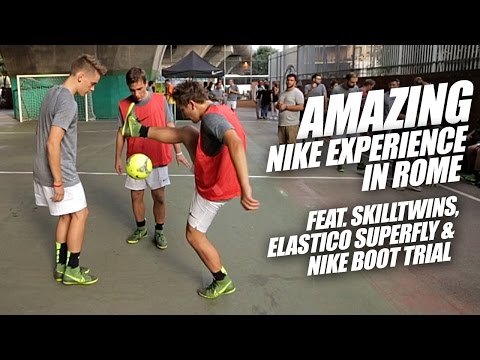 Fantastisches Nike-Fußballerlebnis in Rom mit SkillTwins, Elastico Superfly und Nike 4-Silo-Test
