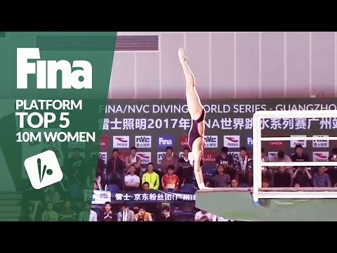 Top 5 - Women's 10m Final | FINA/NVC Diving World Series - Guangzhou 2017