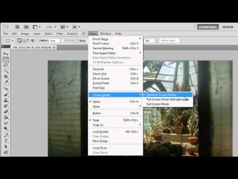 How to View Photoshop Full Screen