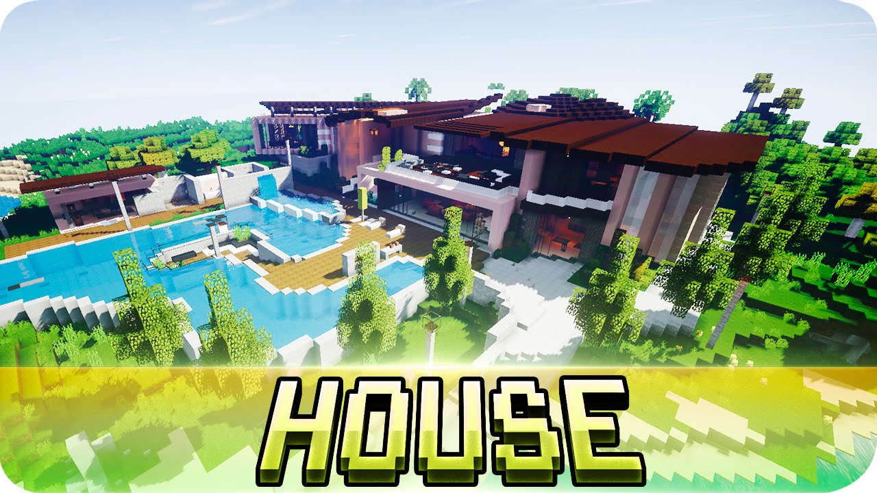 Minecraft - Beautiful Modern House - Map w/ Download