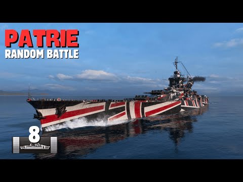 Super Battleship Patrie - long range citadel damage