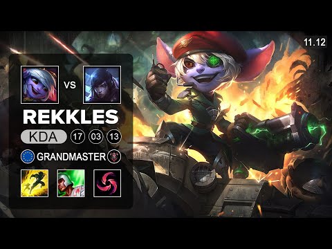 Rekkles Tristana ADC vs Aphelios - EUW Grandmaster Patch 11.12