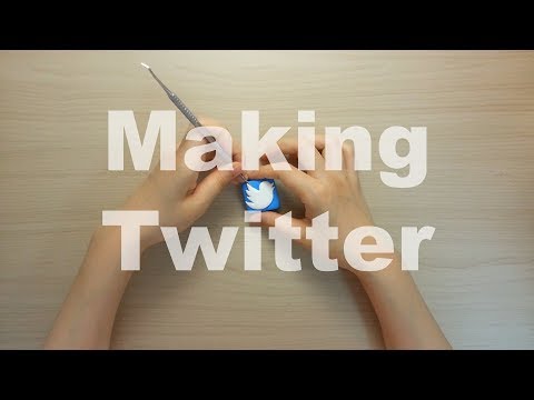 Twitter App Logo clay art - 트위터 앱 클레이로 만들기