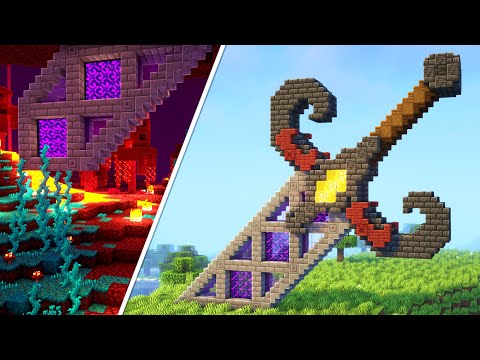 Minecraft | How to build a Nether Sword Portal