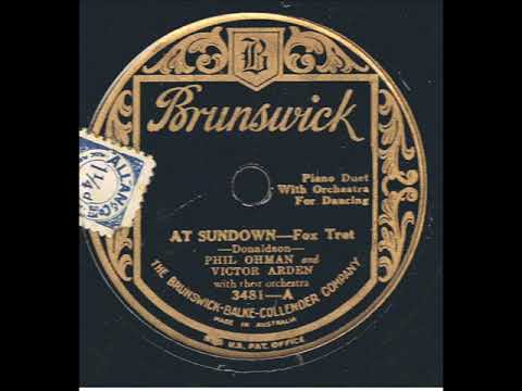 At Sundown  : Arden- Ohman Orchestra  1926