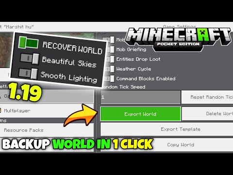 Backup Your Minecraft PE Worlds