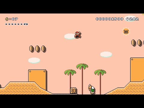 Super Mario Maker 2 - Sandy Slopes - By Saauna