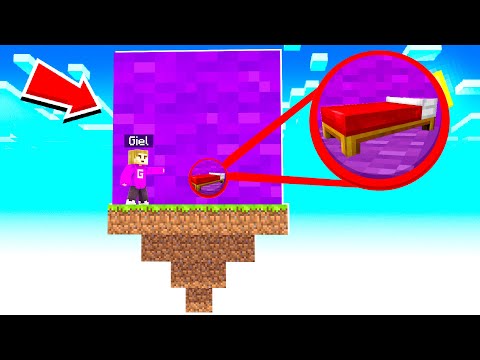 GIEL -  100,000 BLOCKS AROUND BED In BEDWARS!  (Minecraft)