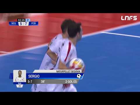 Gol Sergio (5-7) Naturpellet Segovia - FC Barcelona Lassa 1Div, J19