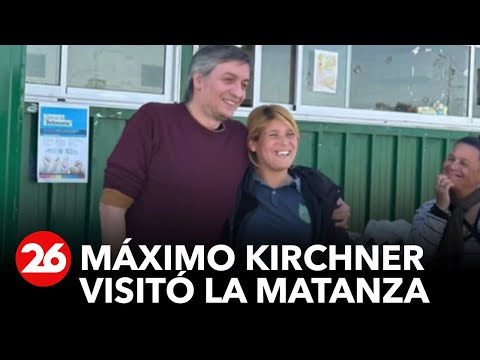 Máximo Kirchner visitó La Matanza y llamó a escuchar al electorado