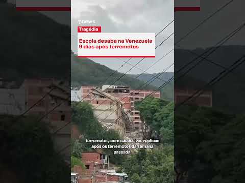 Escola desaba na Venezuela 9 dias após terremotos