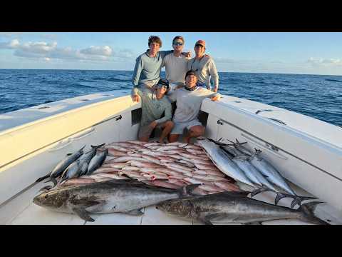 Key West Cobia Fishing & Wahoo Trolling! 5 Big Wahoo, Blackfin Tuna & Huge Kingfish