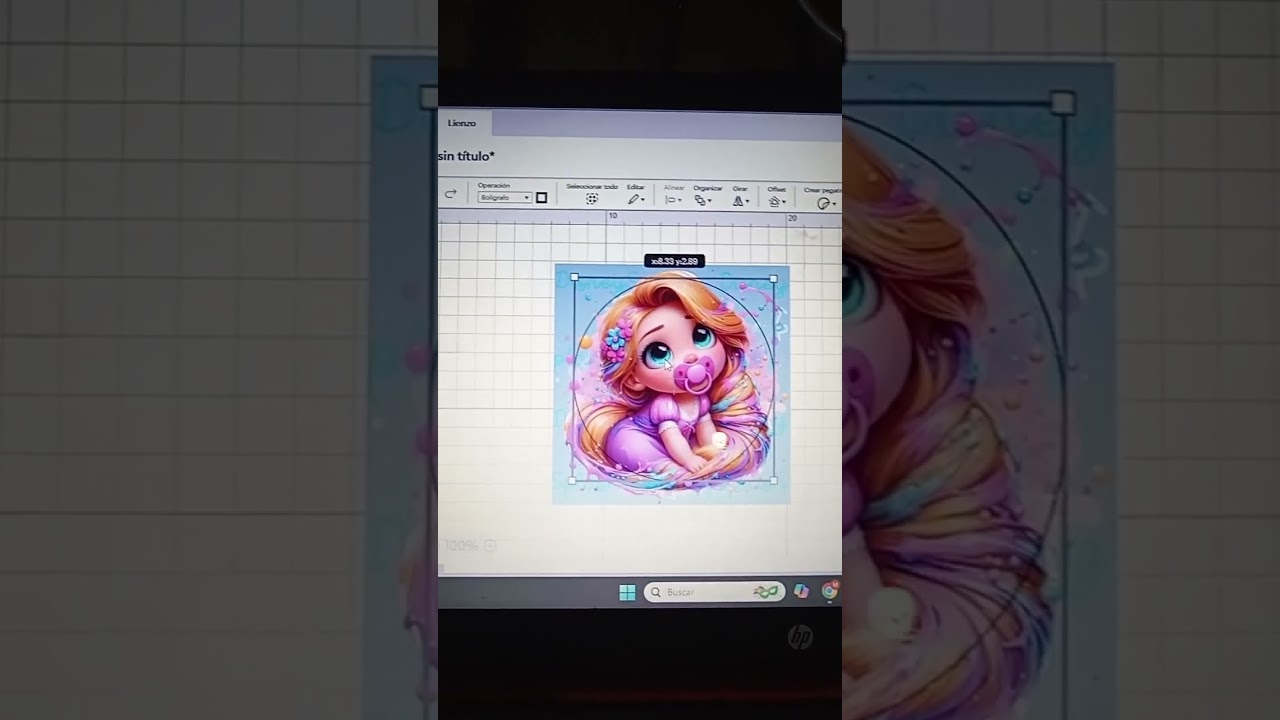 Stickers circulares en design Space #cricut #emprendedoras #papeleriacreativa #sticker