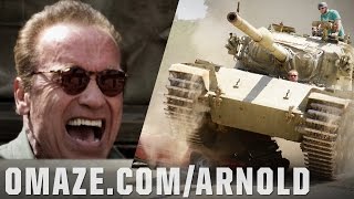 Tanks for Nothing Official Trailer: Arnold, a Fan, and a Tank vs. Harley Morenstein