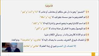 صورة ملحة الإعراب (10) ( الضمير والعلم والموصول)