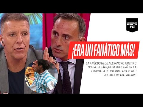 El día en el que #Fantino se infiltró en la hinchada ¡de #Racing! para verlo jugar a Diego #Latorre