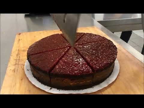 manual fruit cake cutting - fruit cake slicing machine - Cheersonic