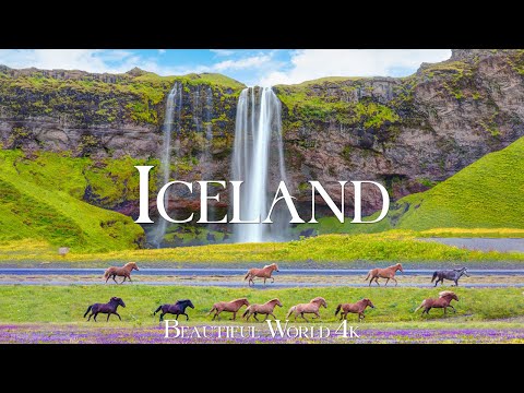 Iceland 4K Nature Relaxation Film - Meditation Relaxing Music - Amazing Nature