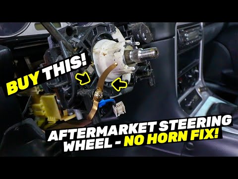 $6 No Horn Fix - Steering Wheel Hub Install SUPER SIMPLE!