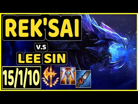 DOUBTFULL (REK'SAI) vs LEE SIN - 15/1/10 KDA JUNGLE CHALLENGER GAMEPLAY - NA