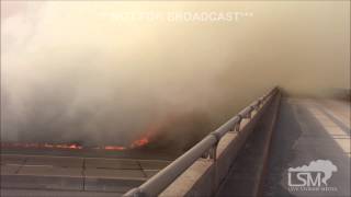 preview picture of video '1-18-15 Amber, Oklahoma Wildfire'
