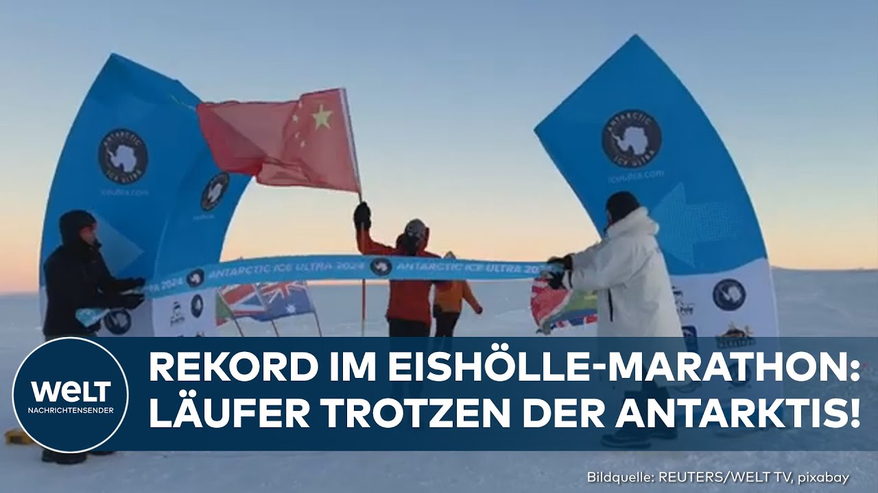 ANTARKTIS-ULTRAMARATHON: Chinesischer Läufer bricht Rekord im Eisrennen! Bei -30 Grad!