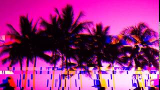 Pink Palm Trees Hex Glitch