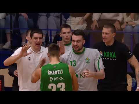 Miha Škedelj beats the 3rd quarter buzzer (Helios Suns - Krka, 16.4.2023)