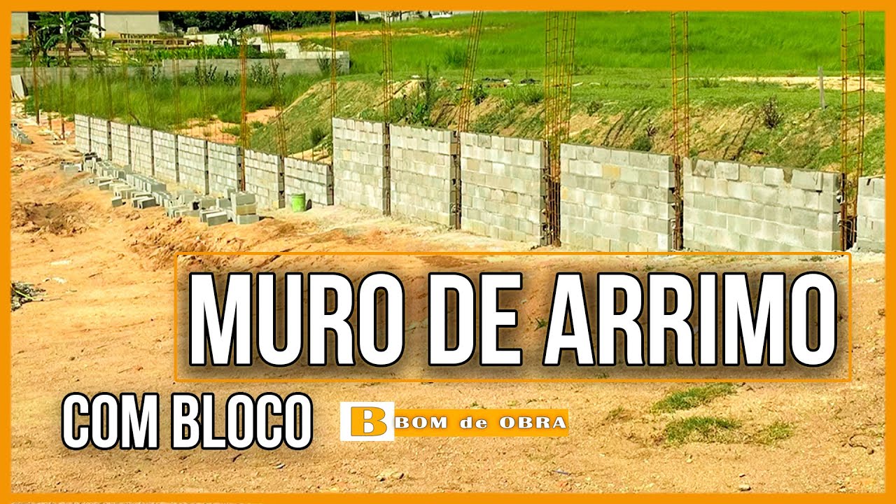 Muro de Arrimo Feito com BLOCO estrutural, Passo a Passo