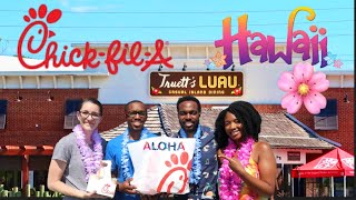 We Ate At The Only Hawaiian Themed Chick Fil A In The World | Truetts Luau