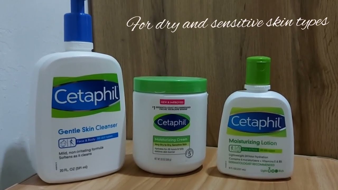 Products for Dry and Sensitive Skin / Cetaphil 건조하고 민감한 피부를 위한 제품